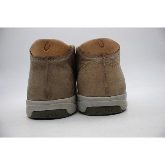 Olukai  Nana Hele Mens 13 Leather Lace Up Ankle Boots Shoes Casual 10449 - Picture 5 of 9